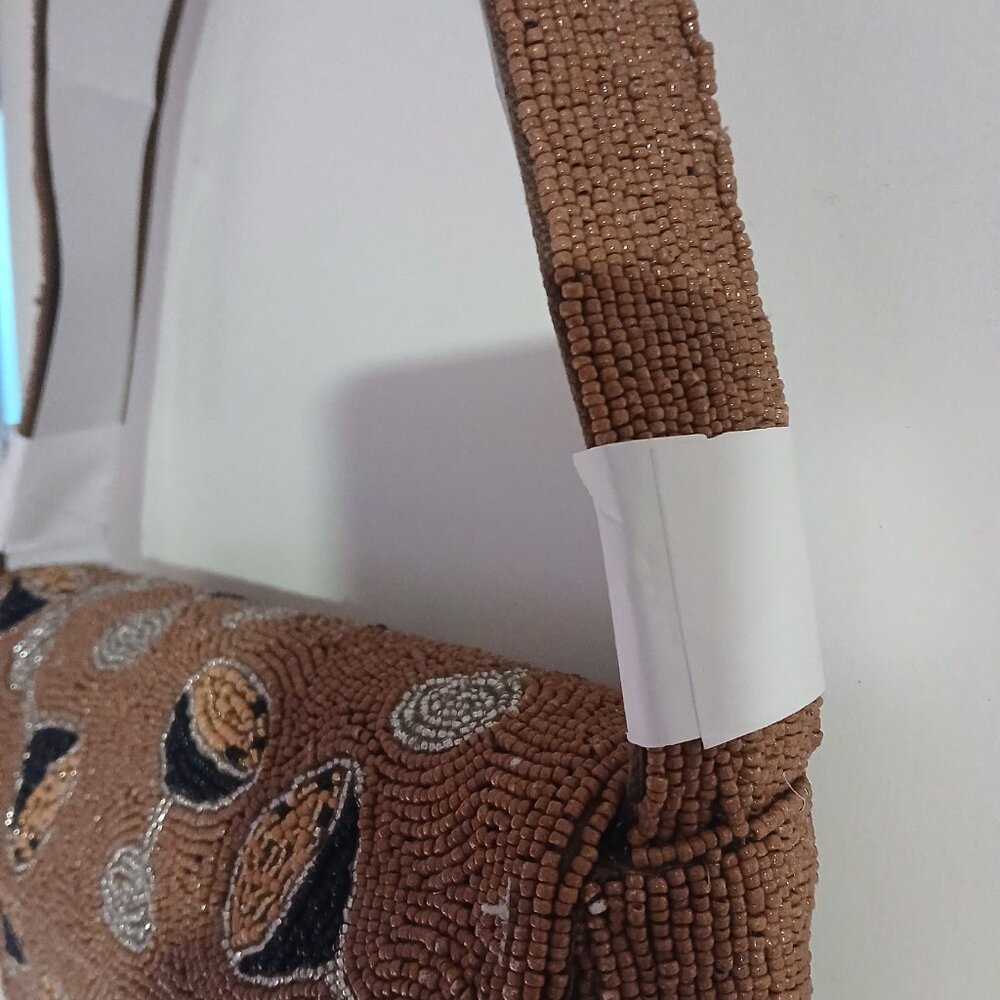 America & Beyond Women's Beaded Espresso Martini Shoulder Bag - Picture 3 of 7